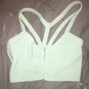 Sea foam green crop top